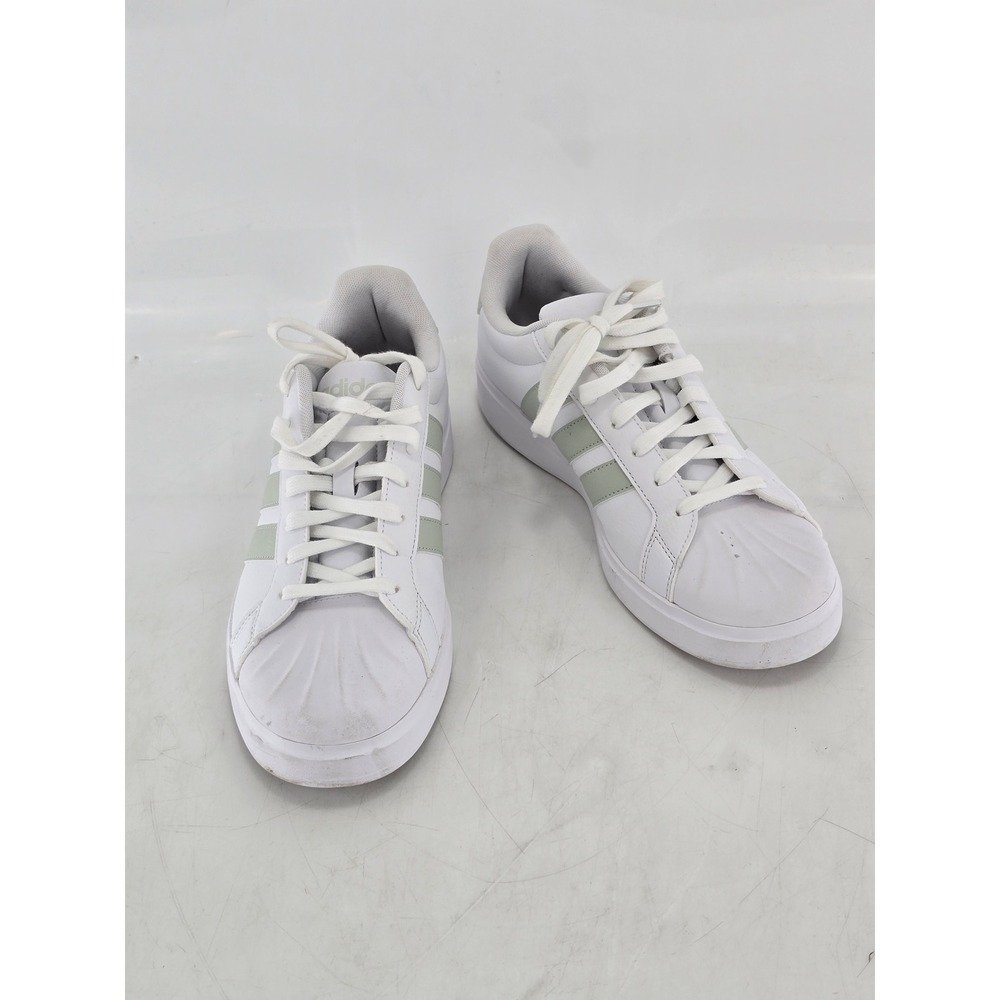 Adidas Superstar Foundation Shoes Mens 10 White Green Low Top - Good